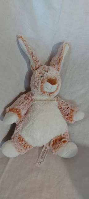 Doudou Nicotoy Simba Toys Lapin Marron Roux Blanc Poilu neuf