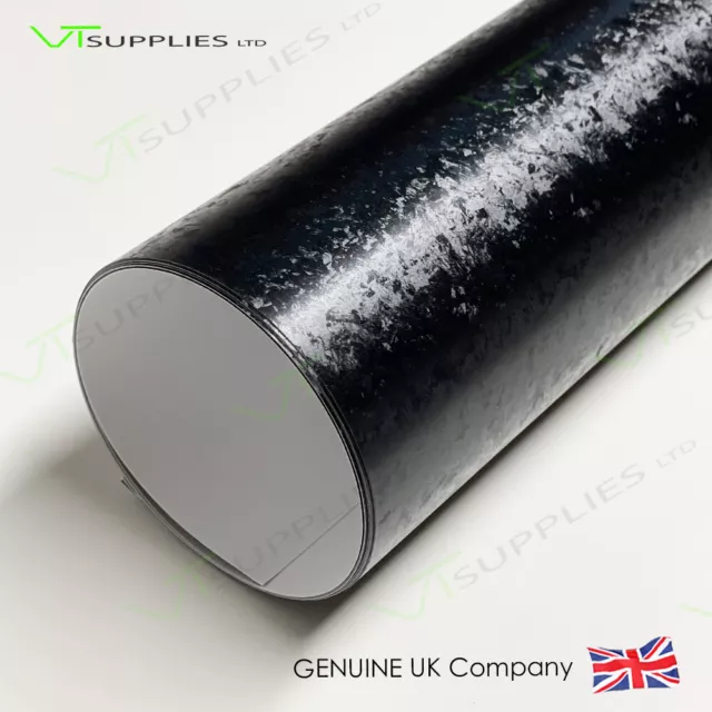 Forged Carbon Black Vinyl Car Wrap Air Release Film For All Vehicles