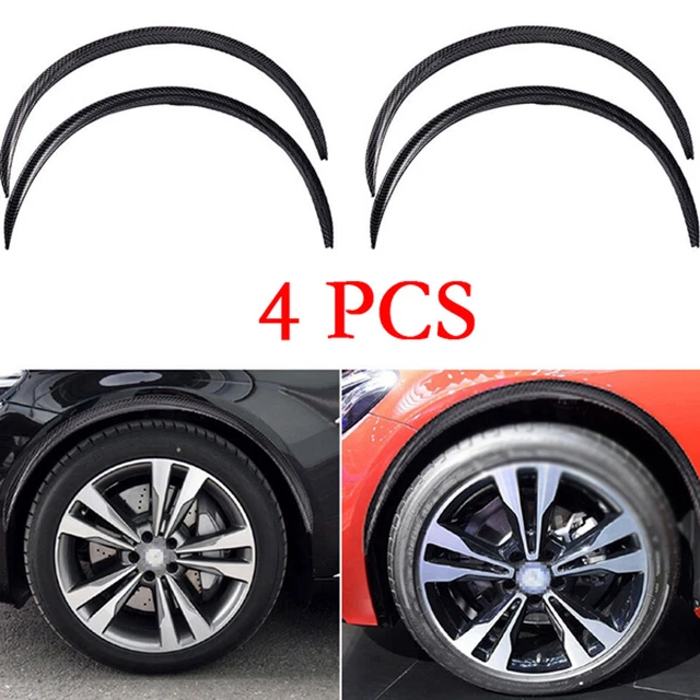 4× 28.7" Universal Car Wheel Eyebrow Arch Trim Lips Fender Flares Protector