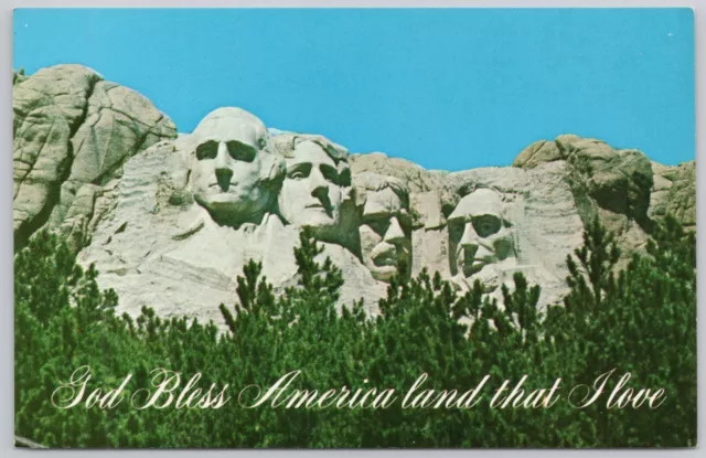 Mount Rushmore, Keystone. South Dakota, Vintage Postcard