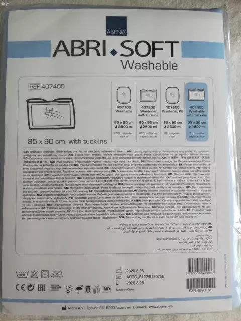 ABRI SOFT waschbare Bettschutzeinlage von ABENA 85 x 90 cm – NEU OVP