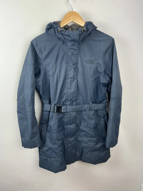 Giacca Donna The North Face Media Hyvent Navy Con Cappuccio Impermeabile Pioggia