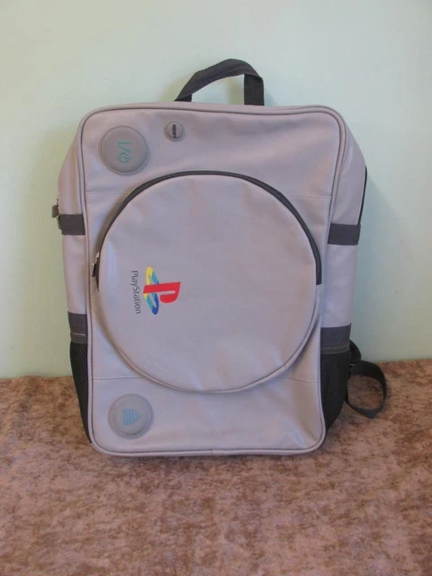 SONY PLAYSTATION RUCKSACK PS1 Grey Retro Backpack XL School  display picture 3