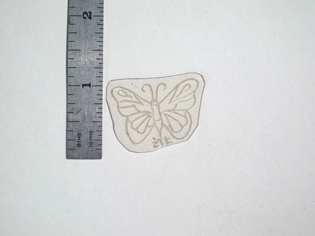 De Colección Años 60 Años 70 Tatuaje Flash Plantilla de Acetato Mariposa Pequeña Lágrima Firmada BF2