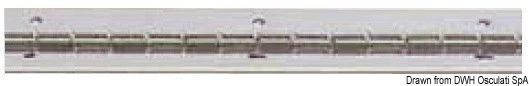 Charnière Inox Barres X 2 Mt.Marque Osculati 38.999.01