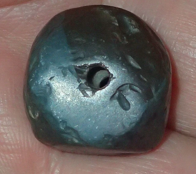 19mm Very Rare Ancient Indus Valley Green Jasper Bead, # S5398