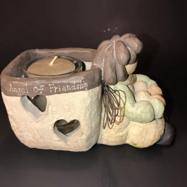 Crazy Mountain Exclusive Design "Angel of Friendship Figurine Candle Holder 2