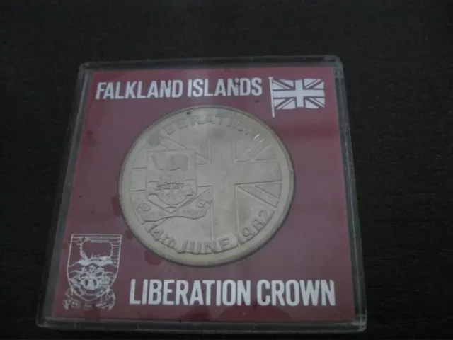 FALKLAND ISLANDS LIBERATION  1982 50 pence Crown , uncirculated