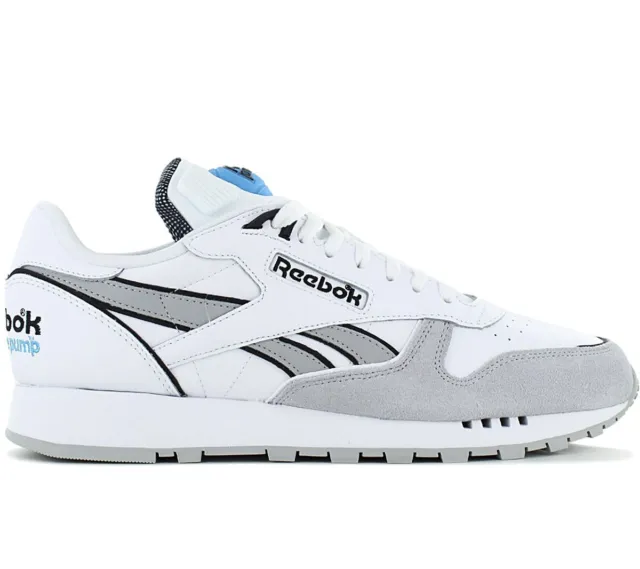 Reebok Classic Leather PUMP Herren Sneaker Leder Weiß GW4726 Freizeit Schuhe NEU