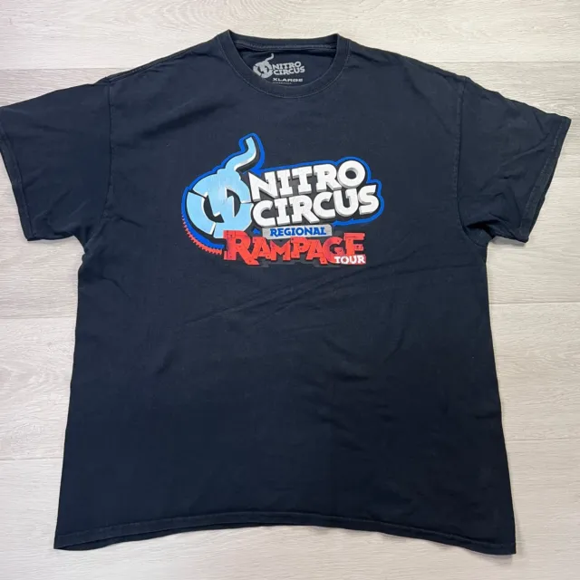 Nitro Circus Regional Rampage Navy Blue T-Shirt Mens Size XL