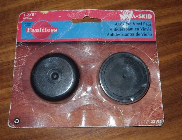 New Vintage Anti Skid vinyl Pads MADICO FAUTLESS 1-7/8" 50mm mat pad cup antique