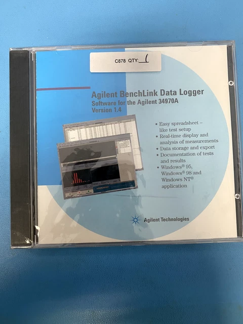 Benchlink Software Agilent Data Logger Software – Agilent 34832A BenchLink Data Logger Pro ...