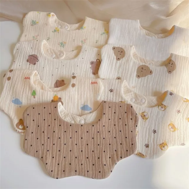 Baby Bib for Eating Drooling Bib Absorbent Saliva Towel Burp Cloths