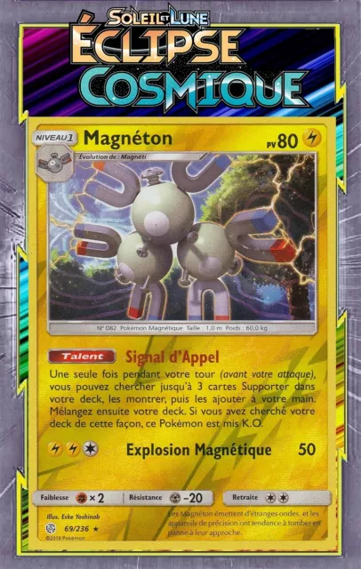 Reverse Magneton - SL12:Cosmic Eclipse - 69/236 - New French Pokemon Card