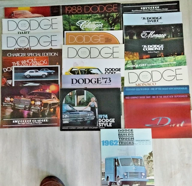 NICE LOT OF DODGE ORIGINAL DEALER BROCHURES A little bit of everything 23 total NICE LOT OF DODGE ORIGINAL DEALER BROCHURES A little bit of everything 23 total