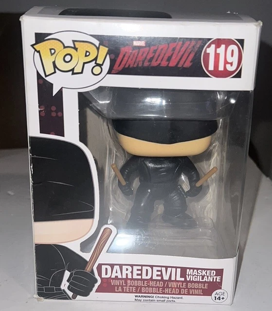 Funko Pop! Netflix Marvel Daredevil Masked Vigilante #119 Dinged Box NIB