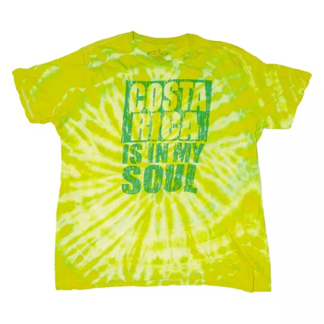 ECOLOGICAL Costa Rica Mens Tie Dye T-Shirt Green XL