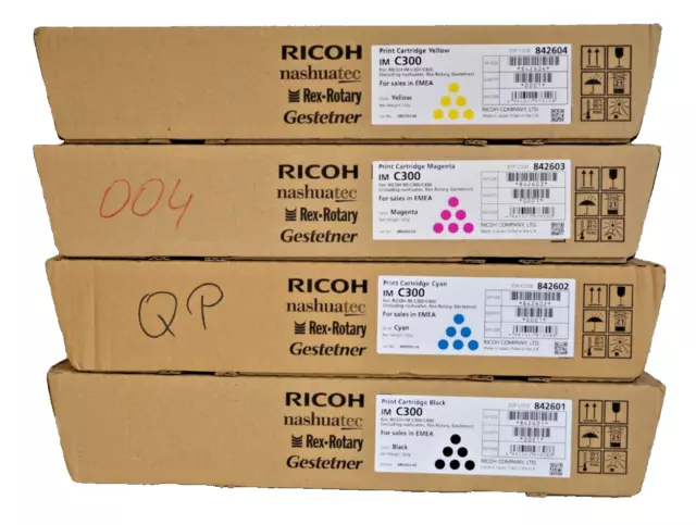 Original Ricoh Toner Set IM C300 84260(1 2 3 4) KCMY für IM C300, C400
