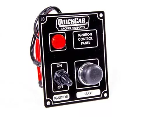 Quickcar Racing Products 50-852 Ignition Panel Black W/ Lights