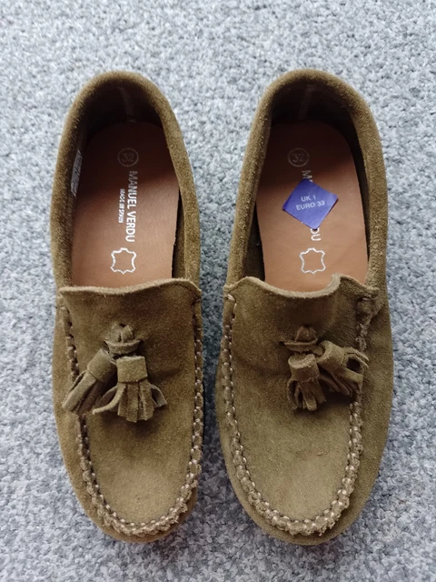 MANUEL VERDU BOYS Suede Loafer Shoes UK 13 14.99 PicClick UK
