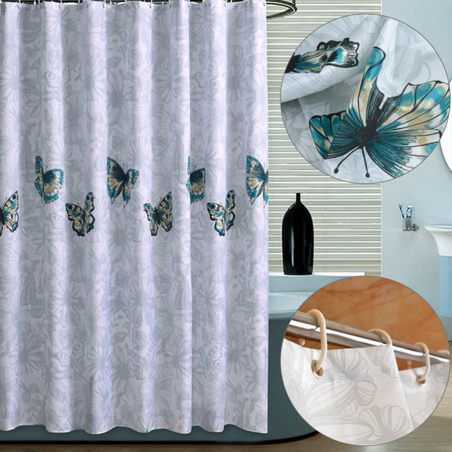 Cortina de ducha elegante resistente revestimiento de baño lavable revestimiento de ducha