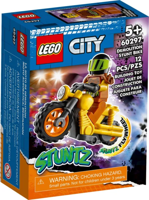LEGO® City 60297 Power-Stuntbike Stuntz Stunt Motorrad Motorradfahrer Bike Moped