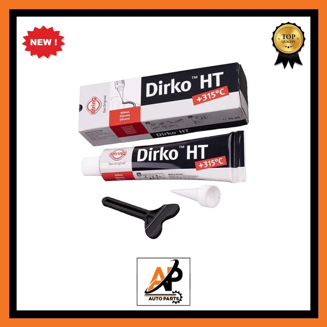ELRING DIRKO HT Black -60C TO 315C 70 ML Silicone Sealant Gasket Sealer ...