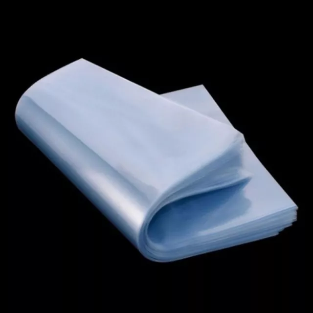 100pcs Shrink Wrap Bags Heat Seal Packing DIY PVC Sealer Film Bag Waterproof New