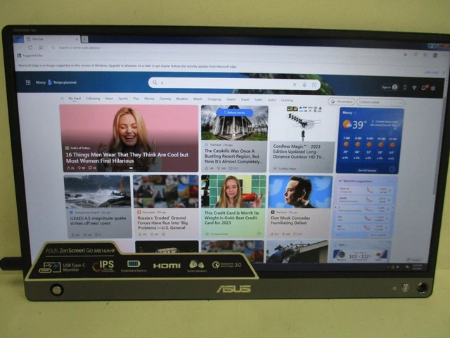 Asus ZenScreen Go MB16AHP LCD Monitor
