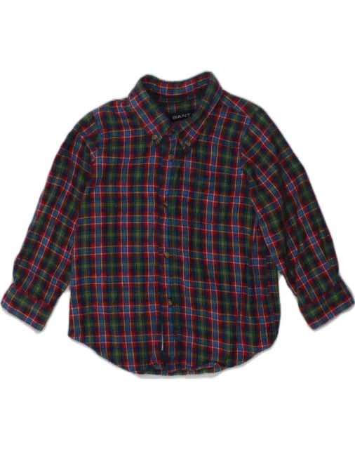 GANT Baby Boys Flannel Shirt 9-12 Months Green Check Cotton AK02