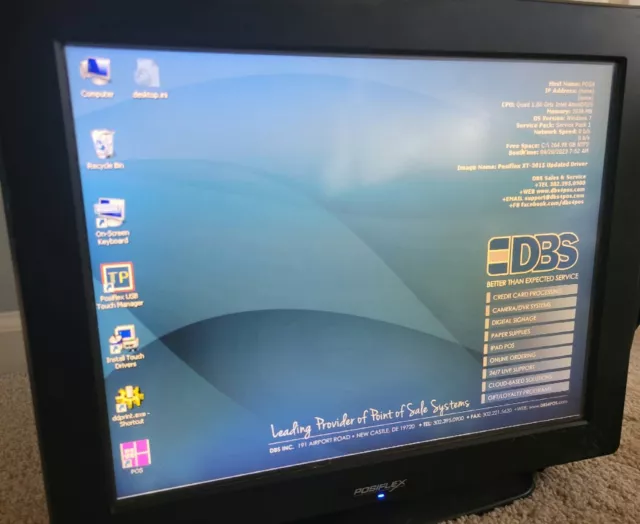 Posiflex XT-3215  POS Terminal, Win7 Embedded, Tested Working