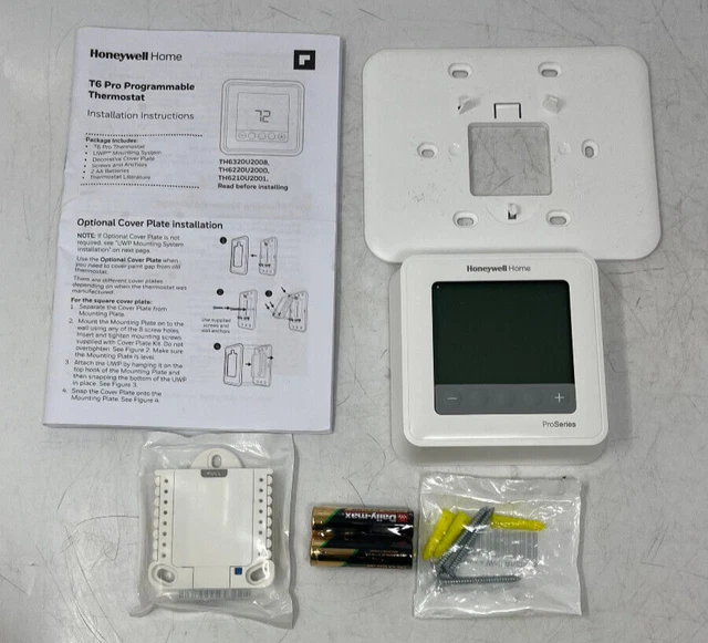 HONEYWELL T6 PRO 7Day Programmable Thermostat Battery/Hardwired