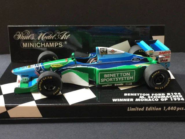 Miniature Minichamps – Benetton Ford B194 – N°6 – GP Hockenheim 1994 – 1/18