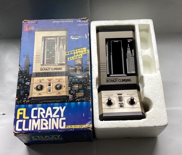 VINTAGE 1982 EXTREMELY RARE BANDAI FL CRAZY CLIMBER LCD Game (Very