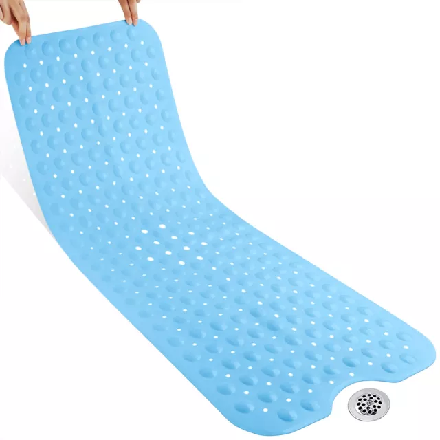 Non Slip Shower Mat Extra Large Bathtub Mat Strong Suction Anti Mould Toilet Rug