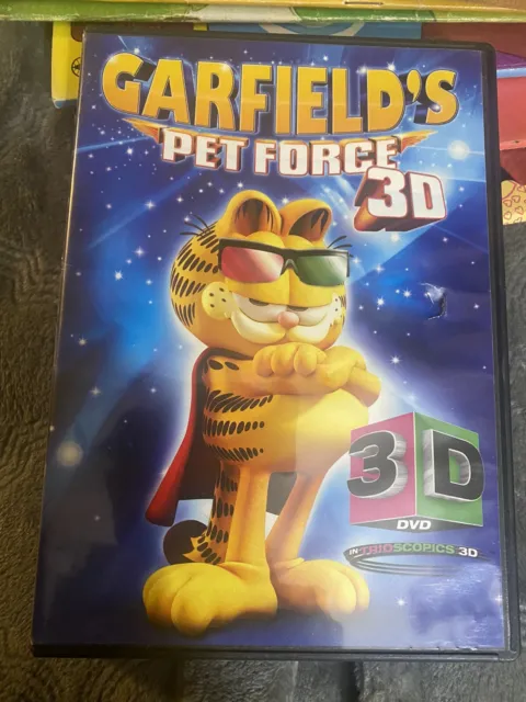 Garfields Pet Force 📀 3-D Fat Cat Dog  Frank Welker Vanessa Marshall DVD (2010)