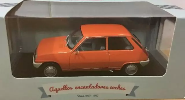 Coche Clásico Renault 5 TL Naranja (Año 1972)  Escala 1:24 - Ixo, R-5 TL orange