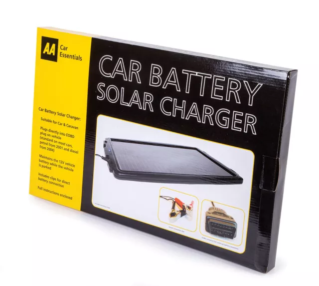 AA Autobatterie Solar Ladegerät Halter Wohnwagen Wohnmobil Golf Buggy Motorrad