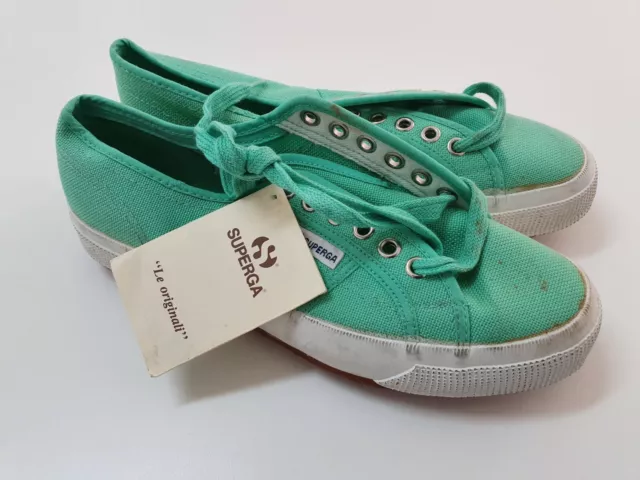 Scarpe Superga Verde Acqua Taglia 41 Shoes Uomo Donna Unisex Vintage Zapatos V