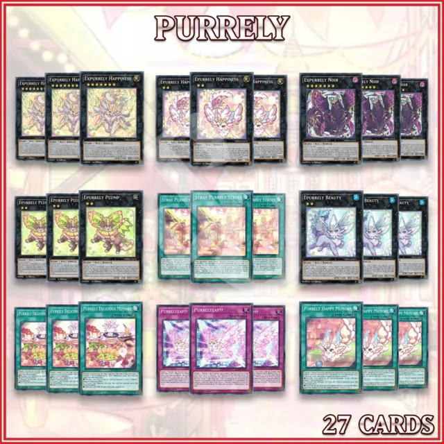 PURRELY DECK 27 | Epurrely Expurrely Noir Beauty Happiness Plump AMDE YuGiOh🔥