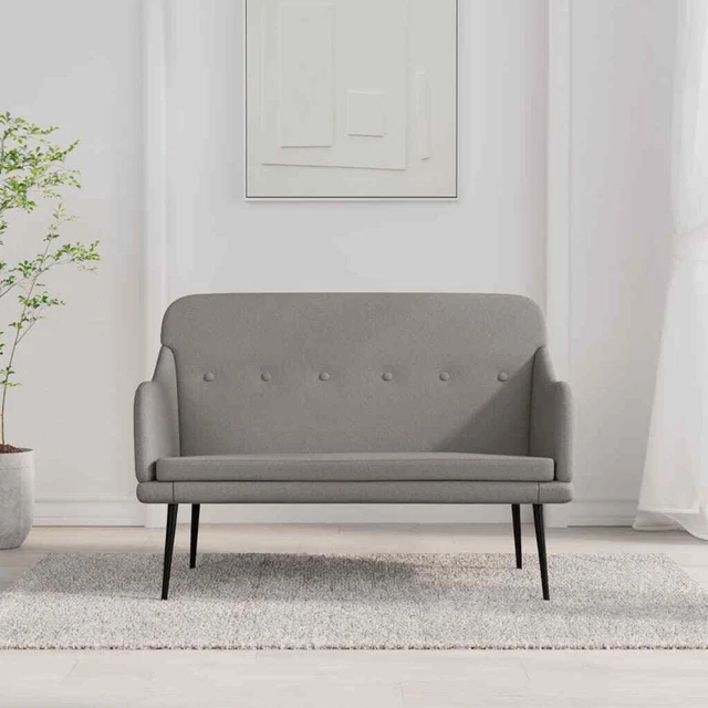 Vidaxl Panca Tortora 110x76x80 cm in Tessuto