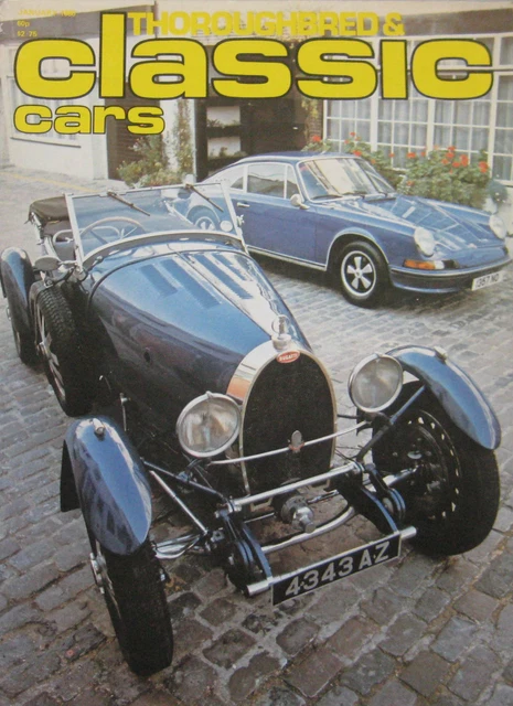 CLASSIC CARS MAGAZINE January 1980 featuring Bugatti, Pegaso, Alvis ...