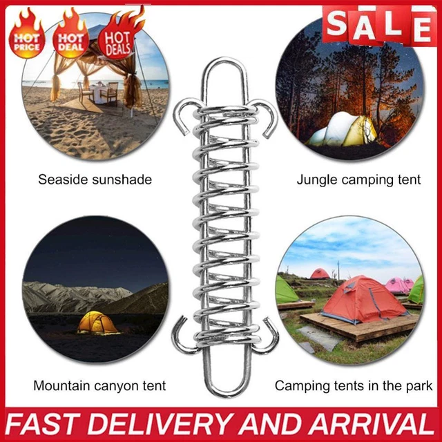 Windseil-Schnalle, für Outdoor, Camping, mit Federhaken, 5 Stück