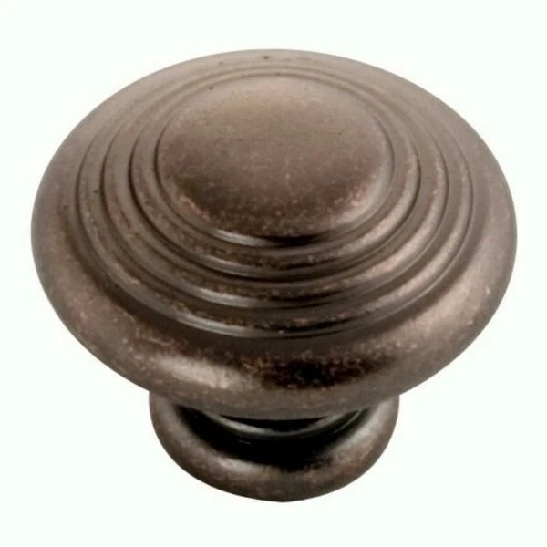 Rustic Antique Brass Hickory-Belwith P3103-WOA Deco Cabinet Knob Drawer Pull