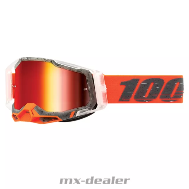 100 % Prozent Racecraft2 Schrute verspiegelt MX Motocross Cross Brille MTB DH