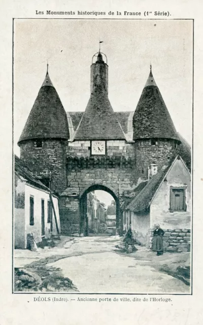 *18521 cpa Déols -  ancienne Porte de Ville