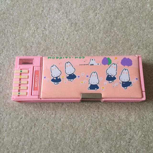 Vintage Sanrio My Melody Pencil Case Rare NO. PEC 1207 hoppity hop