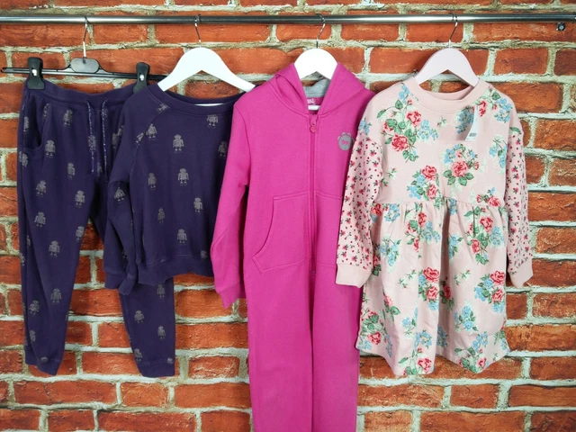 Girls Bundle Age 5-6 Years Next Lonsdale Tracksuit Dress Nightwear Robot 116Cm