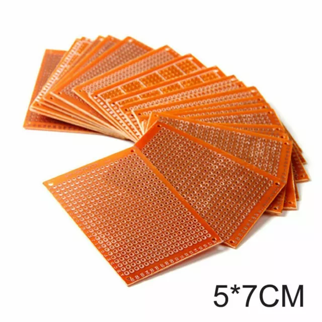 10/20Pcs DIY PCB Universal Prototype Paper Matrix Circuit Board Stripboard 5x7cm