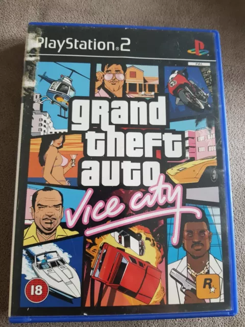 PS2 Game GTA Grand Theft Auto Vice City *NO MAP* Sony Playstation Crime